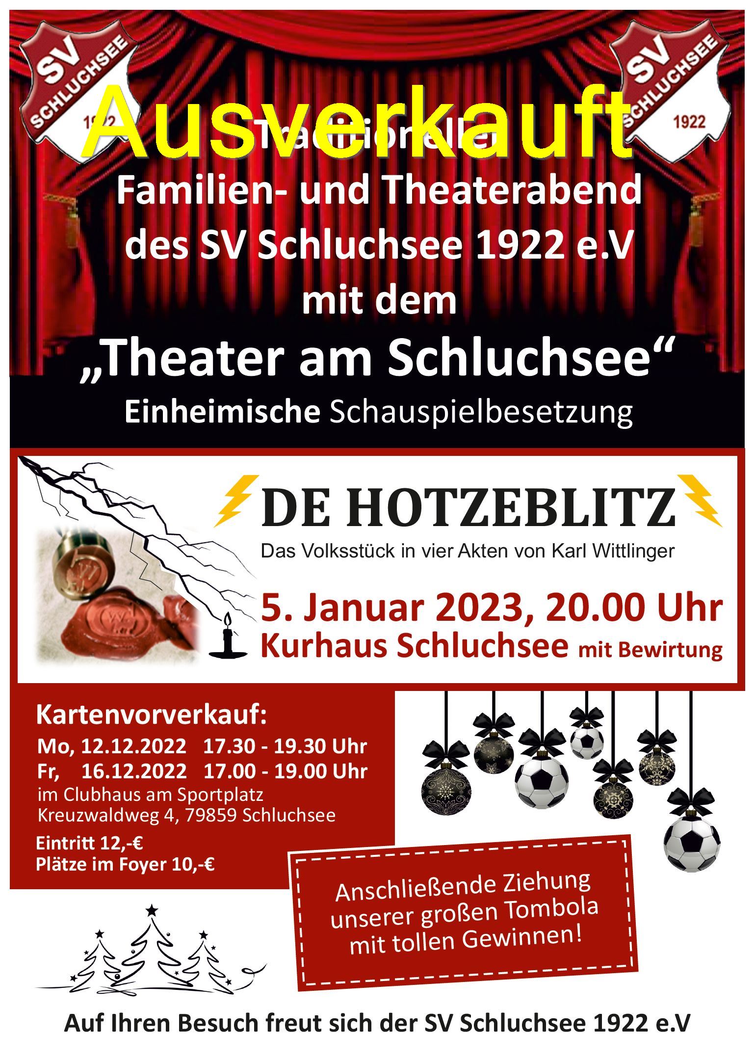 2023 Plakat Theater ausverkauft